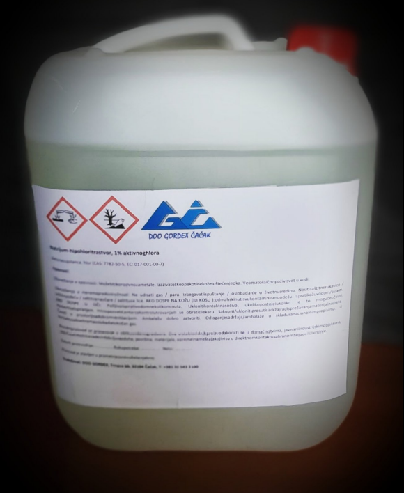 sredstvo za dezinfekciju na bazi hlora